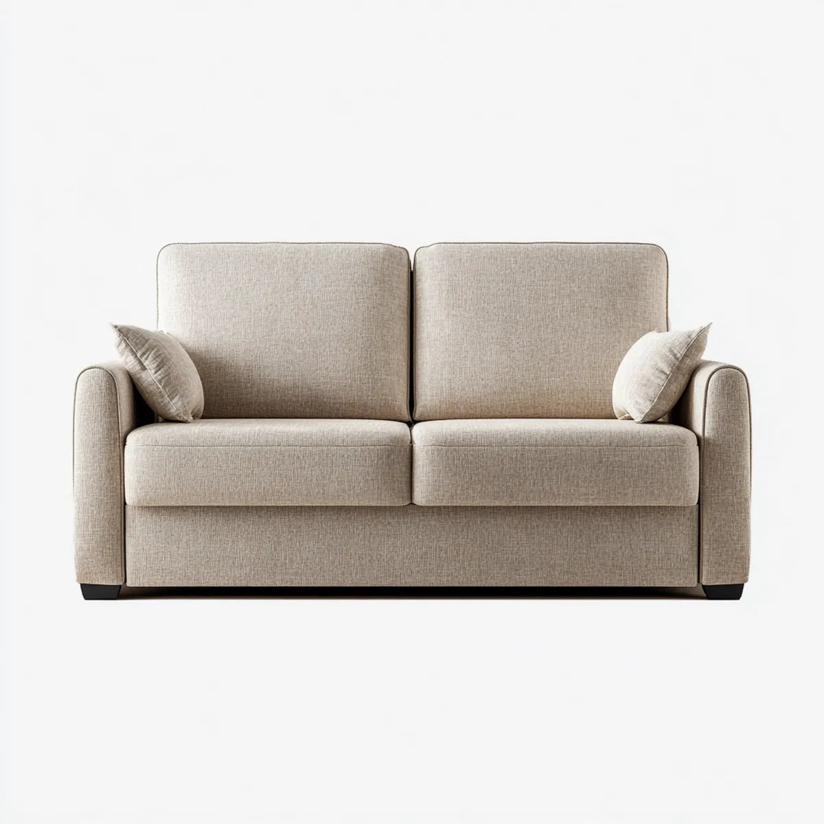 2-Sitzer Sofa Beige 170 x 90 x 85 cm Polyester Rechteckig